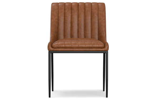 Simpli Home Dining Chair (Set Of 2) In Distressed Vegan Leather