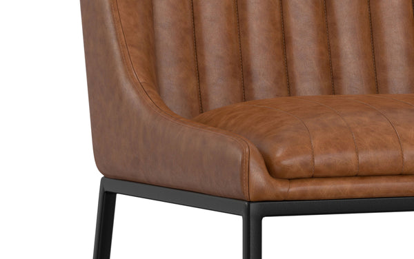 Simpli Home Dining Chair (Set Of 2) In Distressed Vegan Leather