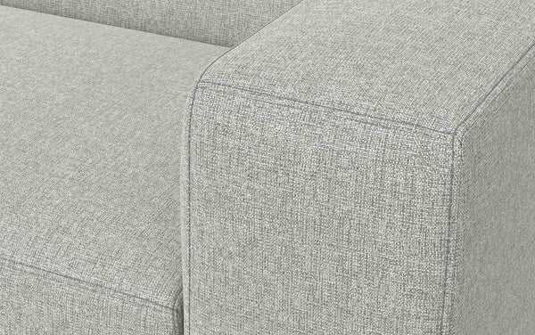 Simpli Home Left Sectional Sofa And Ottoman In Performance Fabric