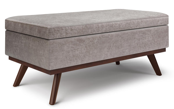 Simpli Home Lift Top Large Coffee Table Storage Ottoman