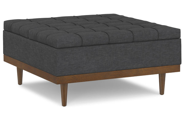 Simpli Home Lift Top Table Storage Ottoman In Linen