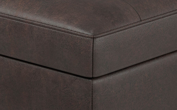 Simpli Home Mid Century Rectangular Storage Ottoman