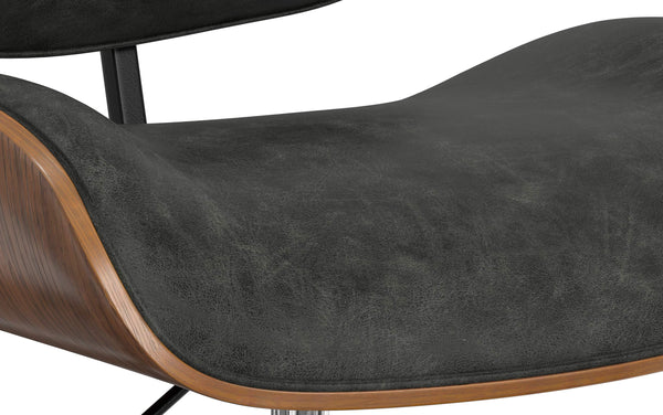Simpli Home Office Chair In Distressed Vegan Leather