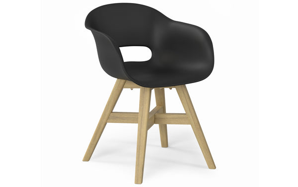 Simpli Home Outdoor Dining Chair In Recycled Plastic (Set Of 2)