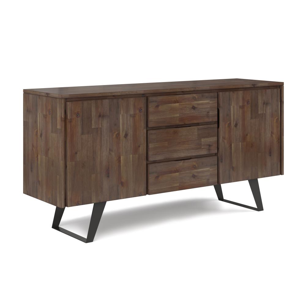 simpli home Sideboard Buffet in Rustic Natural Aged Brown