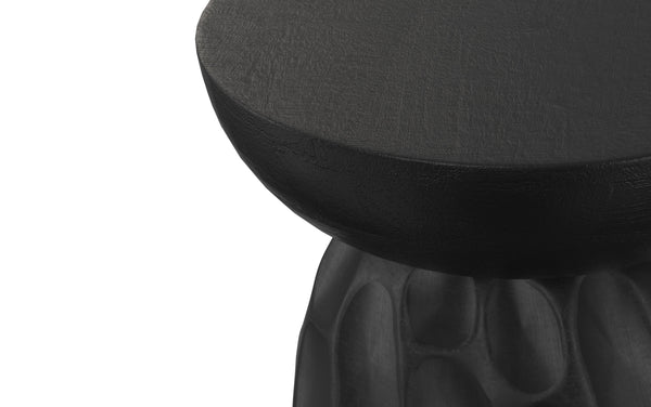 Simpli Home 13 Inch V-Chisel Accent Table