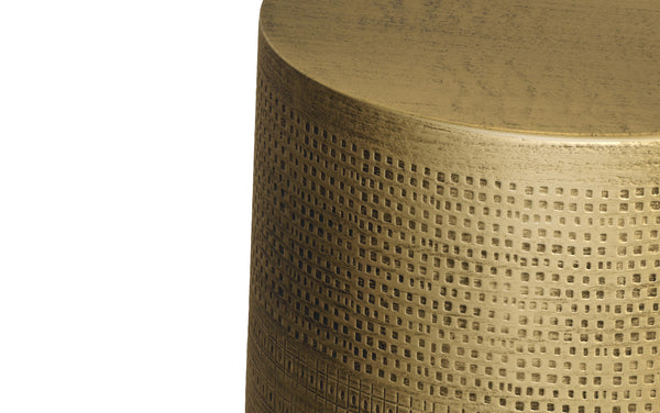 Simpli Home 15 Inch Morse Pattern Accent Table