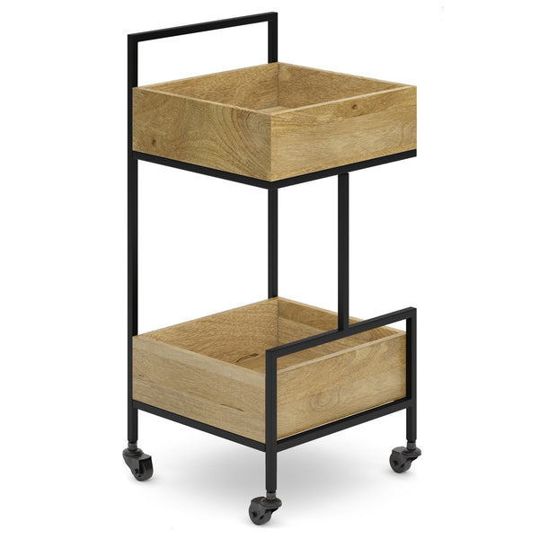 Simpli Home 16 Inch Bar Cart In Mango