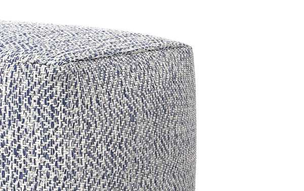 Simpli Home 18 Inch Square Pouf