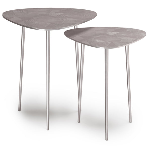 Simpli Home 2 Pc Metal Nesting Table