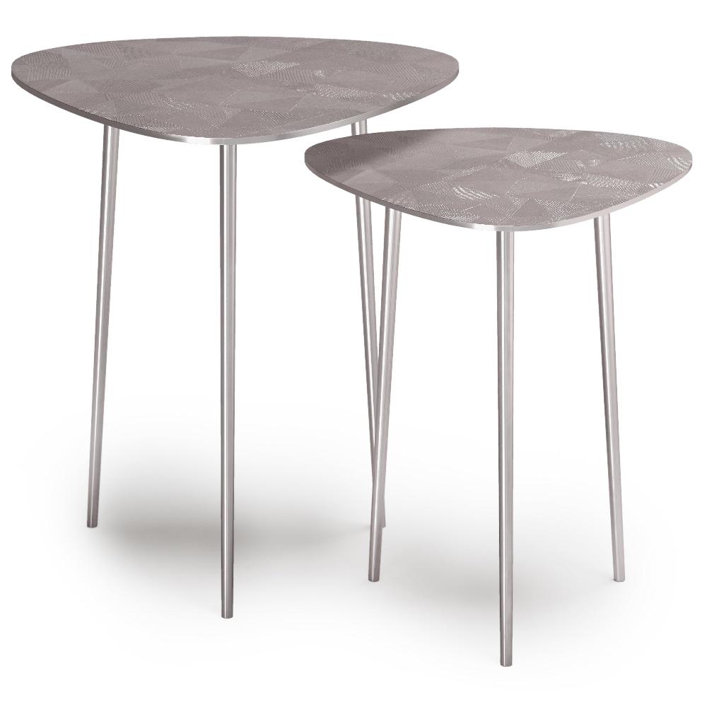 simpli home 2 Pc Metal Nesting Table