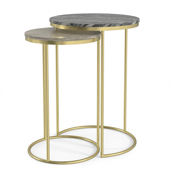Simpli Home 2 Pc Nesting Table