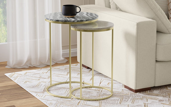 Simpli Home 2 Pc Nesting Table
