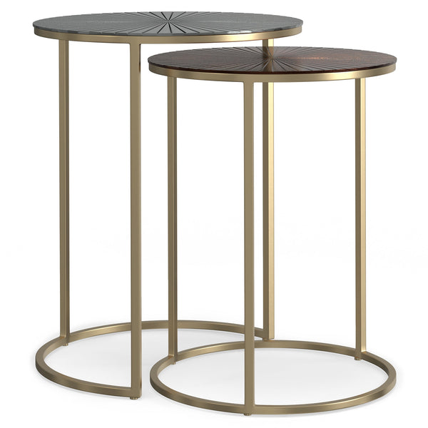 Simpli Home 2 Pc Nesting Table