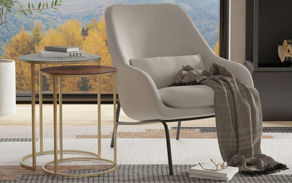 Simpli Home 2 Pc Nesting Table