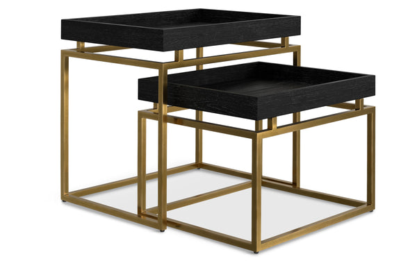 Simpli Home 2 Pc Nesting Table In Mango