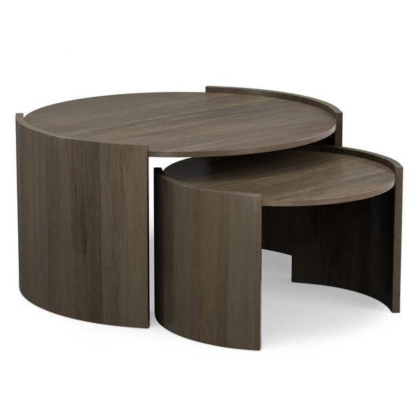 Simpli Home 2 Piece Nesting Table