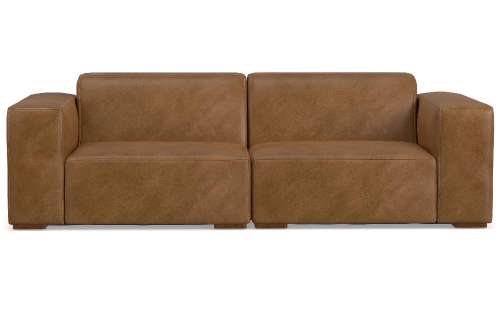 simpli home 2 Seater Sofa in Genuine Leather