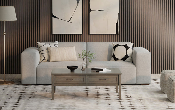 Simpli Home 2 Seater Sofa In Performance Fabric
