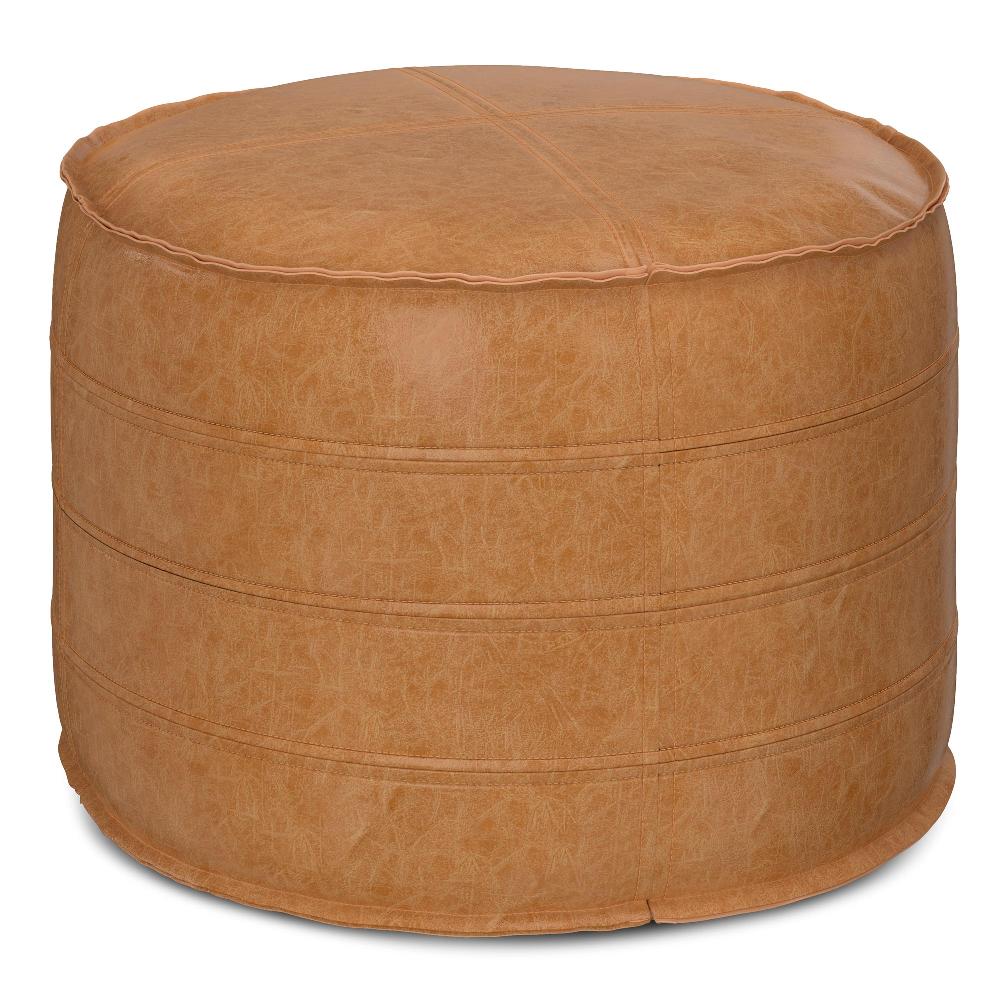 simpli home 20 Inch Round Pouf