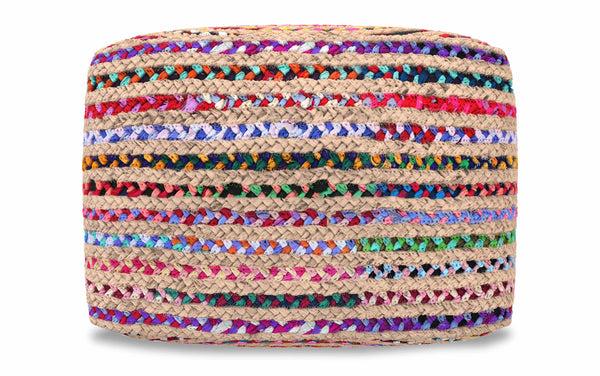 Simpli Home 20 Inch Square Pouf