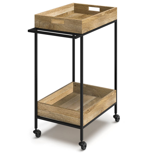 Simpli Home 24 Inch Bar Cart In Mango