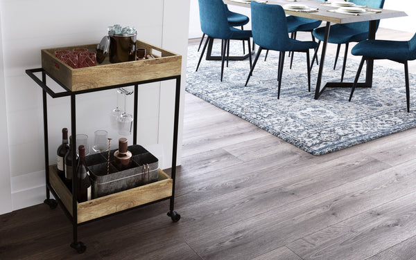 Simpli Home 24 Inch Bar Cart In Mango