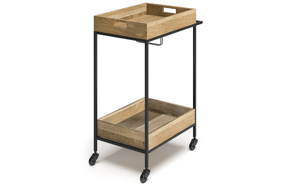 Simpli Home 24 Inch Bar Cart In Mango