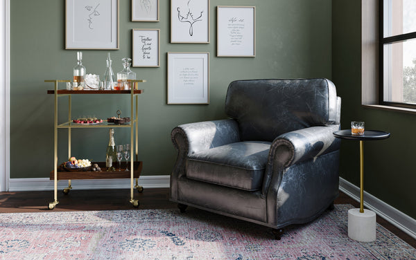 Simpli Home 26 Inch Bar Cart In Mango