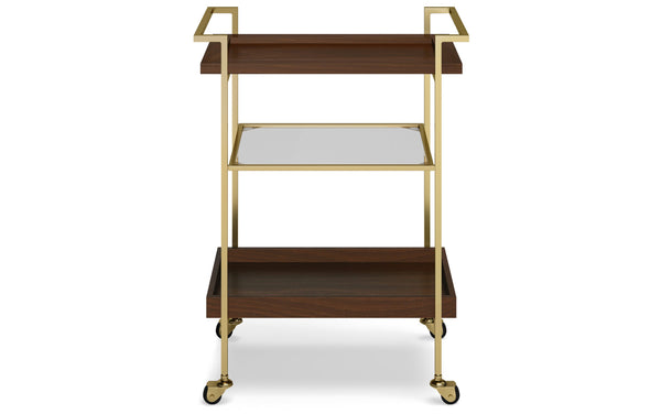 Simpli Home 26 Inch Bar Cart In Mango