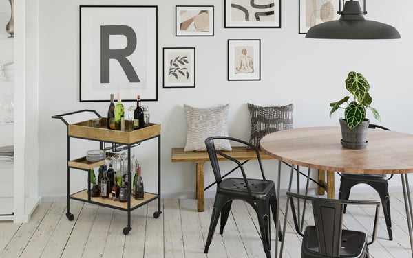 Simpli Home 29 Inch Bar Cart In Mango