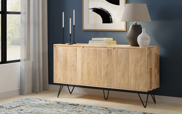 Simpli Home 3 Door Sideboard Buffet In Mango