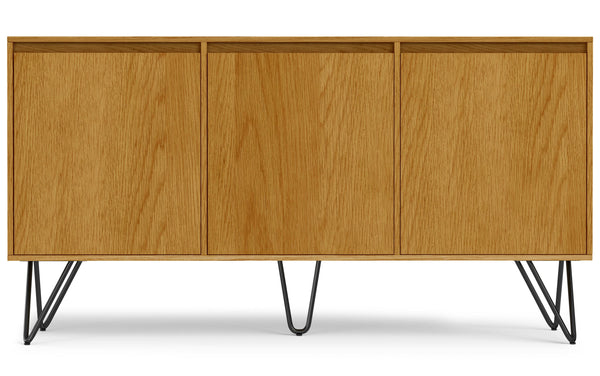Simpli Home 3 Door Sideboard Buffet In Oak