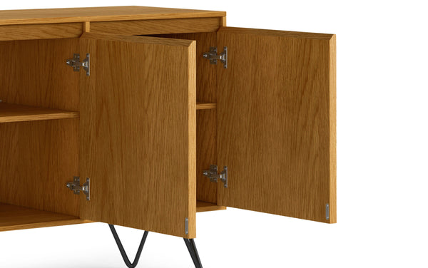 Simpli Home 3 Door Sideboard Buffet In Oak