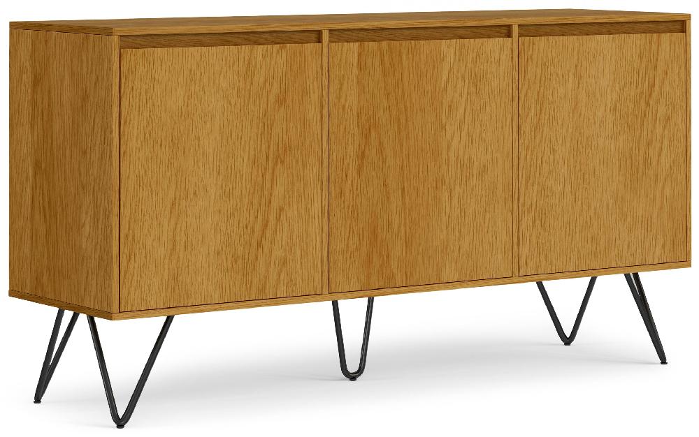 simpli home 3 Door Sideboard Buffet in Oak