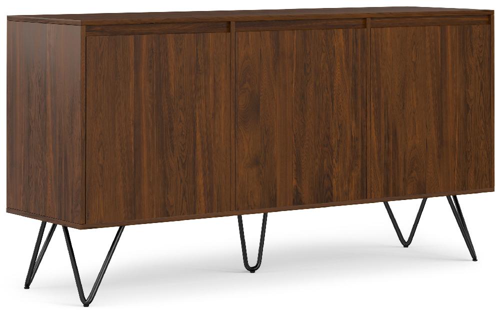 simpli home 3 Door Sideboard Buffet in Walnut