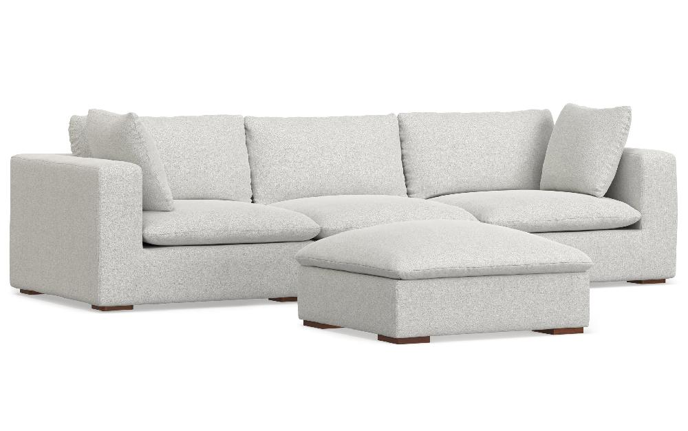 simpli home 3 Seater Sofa and Ottoman