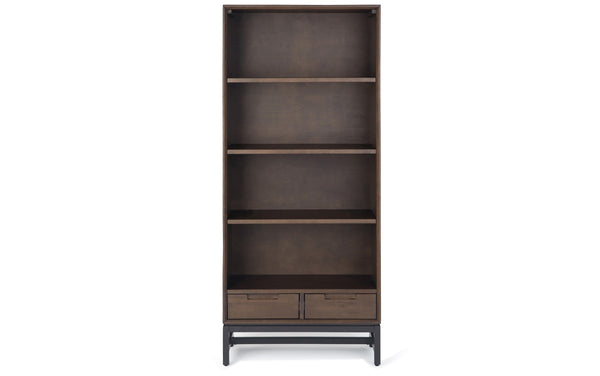 Simpli Home 30 Inch 4 Shelf Bookcase (Set Of 2)