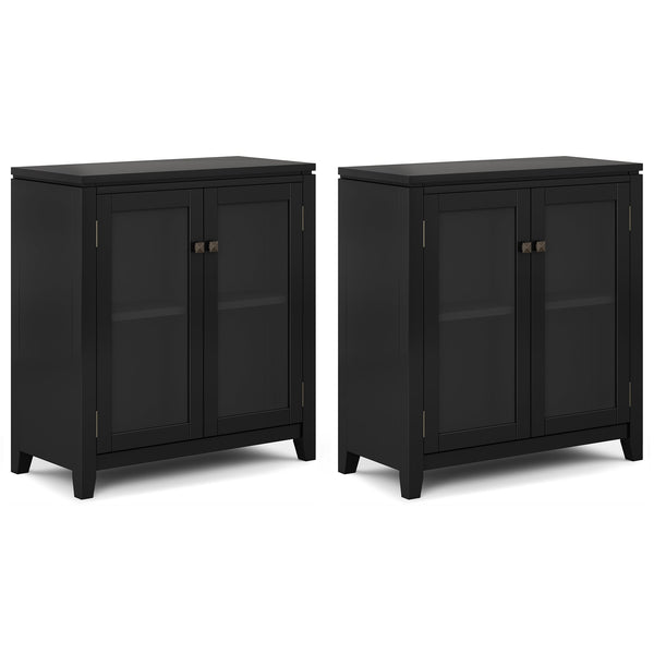 Simpli Home 30 Inch Storage Cabinet (Set Of 2)