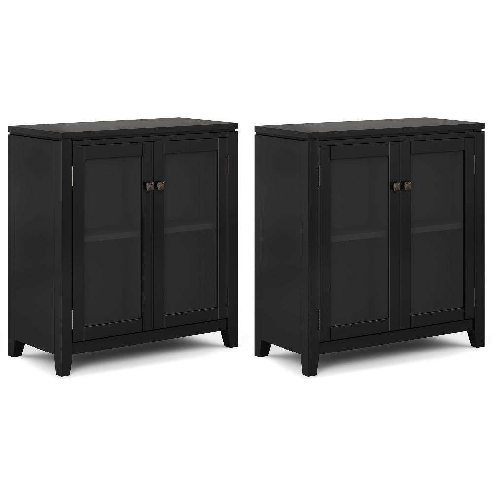 simpli home 30 inch Storage Cabinet (Set of 2)