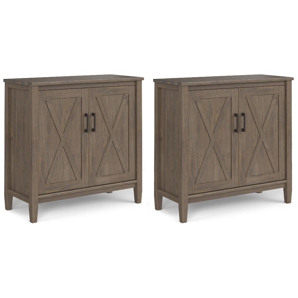 simpli home 32 inch Storage Cabinet (Set of 2)