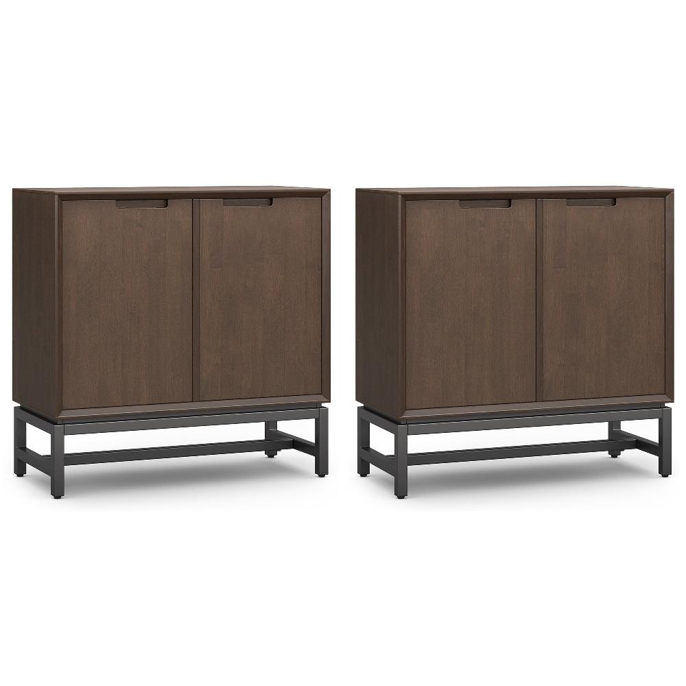 simpli home 32 inch Storage Cabinet (Set of 2)