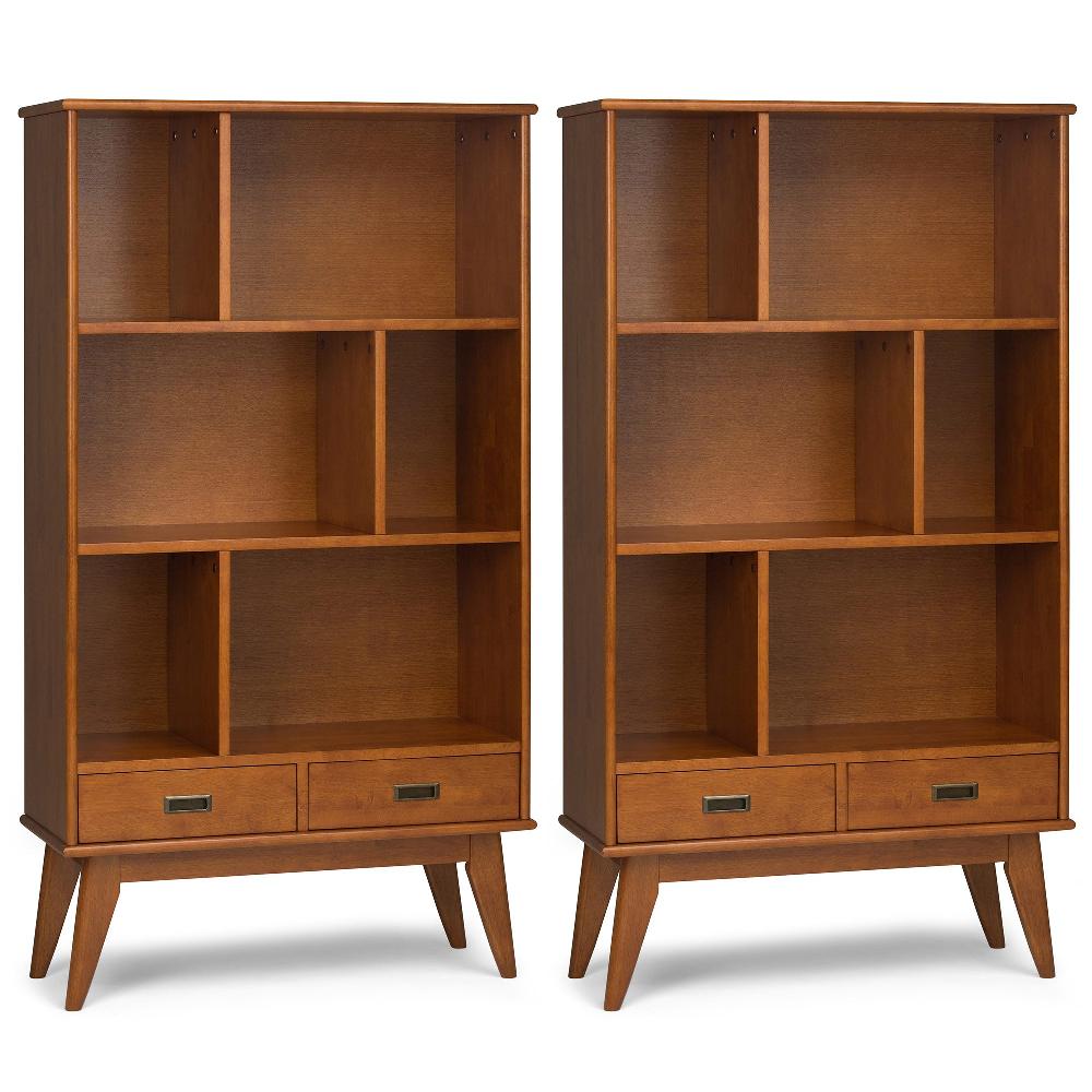 simpli home 35 inch 6 Cubbie Bookcase (Set of 2)