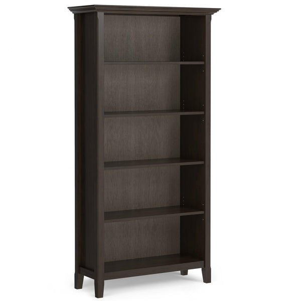 Simpli Home 36 Inch 5 Shelf Bookcase