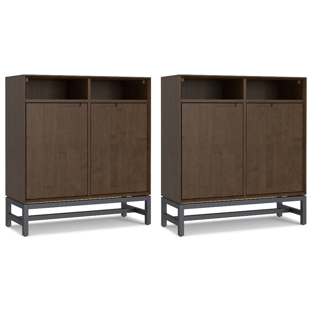 simpli home 36 inch Storage Cabinet (Set of 2)
