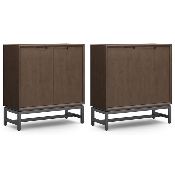 Simpli Home 39 Inch Storage Cabinet (Set Of 2)