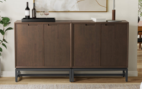 Simpli Home 39 Inch Storage Cabinet (Set Of 2)