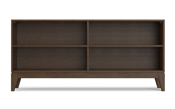 Simpli Home 4-Shelf Low Bookcase