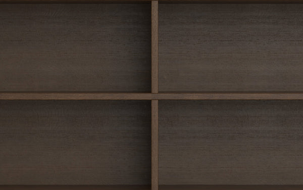 Simpli Home 4-Shelf Low Bookcase