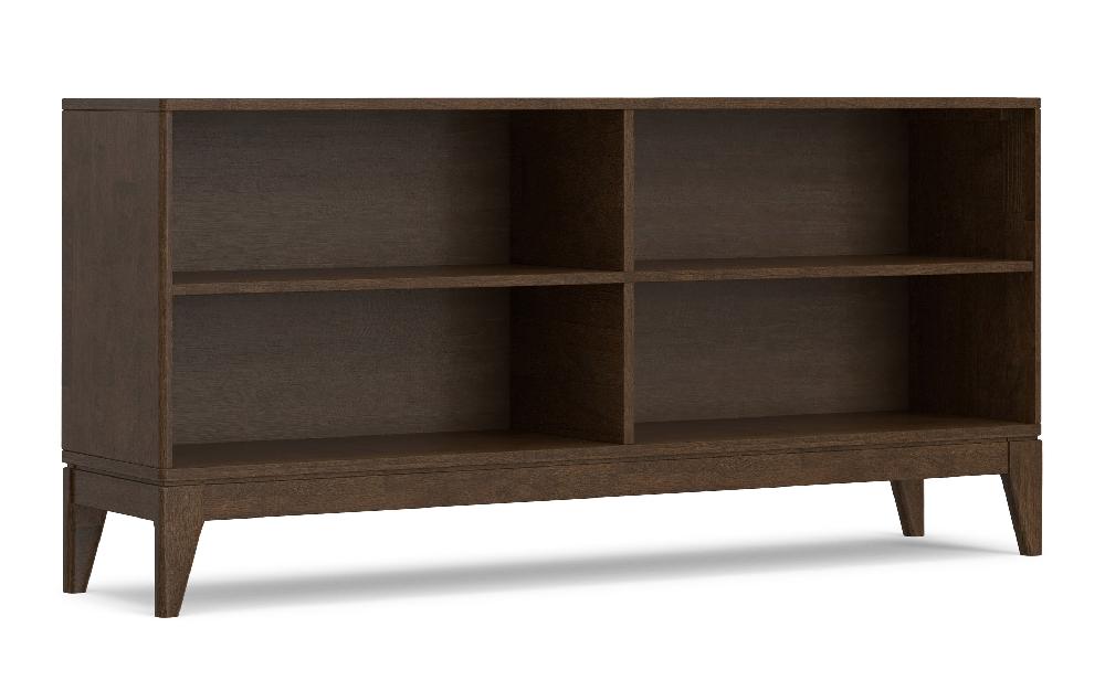 simpli home 4-Shelf Low Bookcase